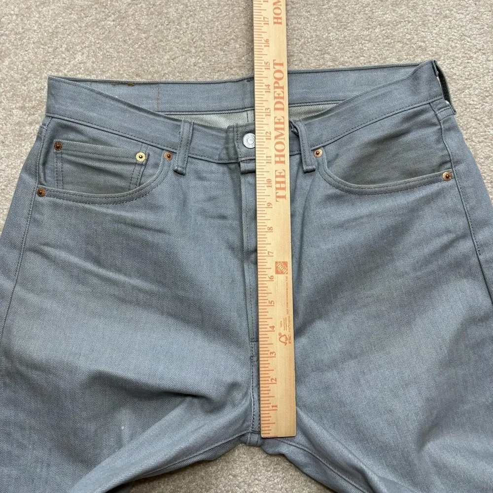 Vtg Levis‎ 501 Jeans Mens 34x34 Gray Regular Fit Straight Leg Denim Pants Casual